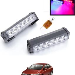 6LED/12V Police Light With Remote Red/Blue Colour For Car-63 Fog Lamp Car LED for Honda (12 V, 55 W)-image-40
