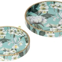 MDF Wood Trays Enamel Coated Kitchen&Dining,Handmade Resin Tray 7x7 & 9x9 inches Tray-image-56