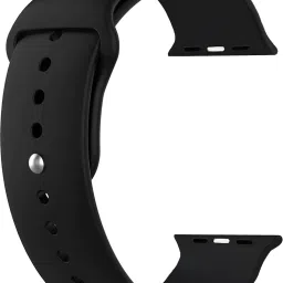 Pepkoala Black Strap compatible with all Smartwatches 42 mm Silicone Watch Strap-image-16