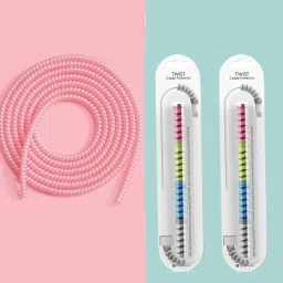 DECRONICS 1.5 Meter Wire Cable Protectors Combo & 8PC Twist Cable Protectors Combo (TCP28) Cable Protector-image-9