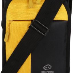 Black, Yellow Men & Women Sling Bag - Medium ss-black/yellow/sling/crossbody bag-image-85