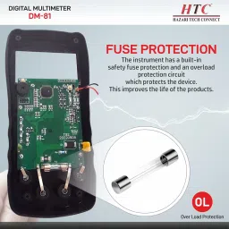 hty HTC-DM-81 3½ digital multi-function meter-TRMS (1 Year Warranty) Digital Multimeter image 5