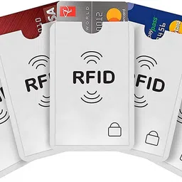 storite Men & Women Casual, Travel, Ethnic Silver Aluminium RFID Card Holder-picture-0