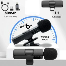 WIRKLICH K9 Wireless Microphone for Vloggers – Noise Cancelling, iOS & Android Camera Microphone image 3