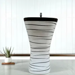 EXCLUSIVE TM SERIES'S PREMIUM GRADE BIG SIZE (32X17X15) Pedestal Basin-image-5