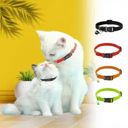 Perfect 4 Pcs Cat Collar , Solid & Safe Collars for Cats , Adjustable Cat Break Away Collar-10