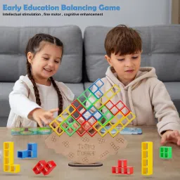 kovea Tetra Tower Game 16Pcs Stack Tower,Swing Stack High Child Balance Building Block image 3