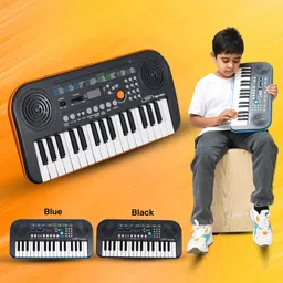 techno RJ-TKB4995-ORG 32Key Electronic Keyboard–LCD Display, 128 Tones&Rhythms, Recording&Dual Speaker Digital Portable Keyboard-picture-11
