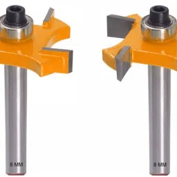 Shank-8MM Rabbeting/Slot [Cut 6-MM][4-Teeth] Router Bit Set Of 2-Pcs. Rotary Bit Set-18