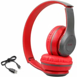 BEST BUY Wireless Bluetooth Headphone with HD Sound and Bass (RED On the Ear) Bluetooth Headset-16