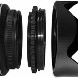 MILLETS 55mm Lens Hood Screw Mount Petal Crown Flower Shape for ALPHA 18-55MM LENS Lens Hood-image-42