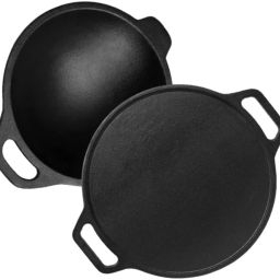 Cast Iron Pre Seasoned Dosa Tawa & Appam Pan Tawa 30.48 cm, 20.32 cm diameter-image-60
