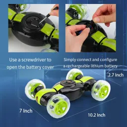 magic toys Remote Control Car, RC Stunt Car Invincible 360°Rolling Twister image 3
