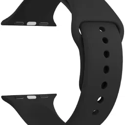 TRENDINGVIEW premium soft silicone fit to 42mm/ 44mm / 45mm / 46mm /49mm Black large Straps 44 mm Silicone Watch Strap-image-11