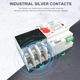 amiciSmart Dual Power Automatic Control Transfer Switch, 125A Changeover Switch (3-Phase) Smart Switch image 4