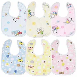 New Born Baby Waterproof | Double Layer | Bibs | Pack Of 6 (0-6 Months)-15