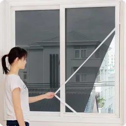 orcoa Window Net Mesh Screen for Protection from Mosquito, Insect, Bug, Fly etc. with with Hook and Look Tape for Installation (Pack of 3, Black) Insect Net image 5