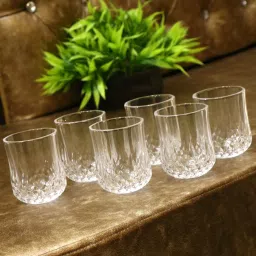 (Pack of 6) Multi-Purpose Beaver Tumbler Drinking Glass Set for Home Use (Set Of 6 ) -HU48 Glass Set Water/Juice Glass-image-27