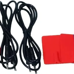 njvj IFT Wire and Pad Electrotherapy Device | IFT Physiotherapy Set of 4 Wires 4 Pads Ab Exerciser image 2