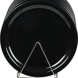 Gloss Finish Full Plates For Home and Restaurant (27'cm) Unbreakable (Black) Dinner Plate-image-75