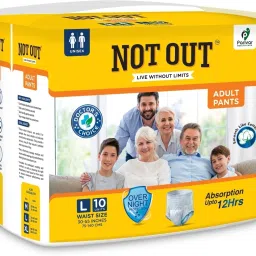 Adult Diaper Pants, Large, Waist 75-140cm,Unisex, pack of 1 (10 count) Adult Diapers - L-49