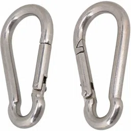 Heavy Duty 8MM Thick Stainless Steel Carabiner Snap Hook for Hiking/Camping/GYM Locking Carabiner-32