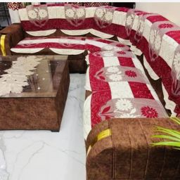 Polycotton Floral 3+2+2 Seater Sofa Cover-image-43