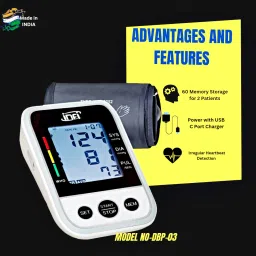 INFI Fully Automatic and C-Type USB(in Box)Compatible with Memory & Pulse rate detect (DBP-03) Bp Monitor image 3