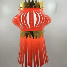 Traditional Kandeel Handmade Diwali Lantern with Light – Reusable & Washable Multicolor Plastic Hanging Lantern-picture-12
