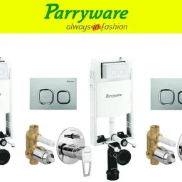 Half Frame Concealed Cistern, with divater body upper espiron set of 2 pic 360 Dual Flush Tank-1