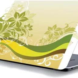qth FLORAL LAP-4189 VINYL Reusable Laptop Skin Compatible for 15.6 inch-image-50
