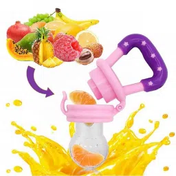 Silicone Baby fruit Feeder/BPA Free/Food Feeder/Silicone Food Nibbler/ Feeder (Multiple) Pack of 1 Feeder-10