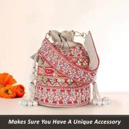 Women Red Potli-image-67