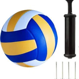 Standard size Volleyball with classic color with pump and 4 metal pin Volleyball Kit-image-89