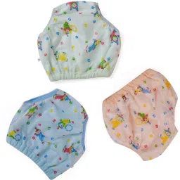 Kids Joker Print Plastic PVC Diaper Reusable & Waterproof Panty Padded Baby Nappy Panty Training Pants with Inner Absorbable Cloth & Outer Plastic (3-6 Months, Medium)-image-30