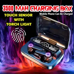 crecro M19 bluetooth earbuds headset wireless earphone 5.3 LED Display M10 Q123 Smart Headphones-image-72