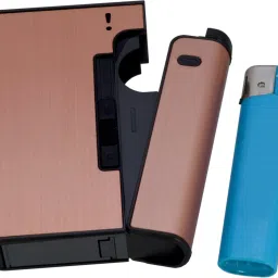Refillable Cigarette Lighter With 10 Cigarette Holder- LN 10 2 Pocket Lighter-image-1