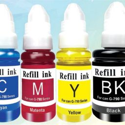 Teqbot For GI-790 Printer G1000 G1010 G2000 G2002 G2010 G2012 G3000 G3010 G3012 G4000 Black + Tri Color Combo Pack Ink Bottle-20