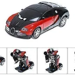 zunbella 2in1 Automatic Convertible Transforming Robot Car Toy with Light & Sound for Kid image 2