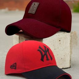 Embroidered, Solid, Self Design Sports/Regular Cap-image-40