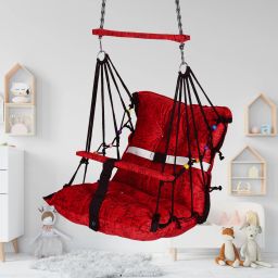 Swing for Kids, Baby Swing Chair Cotton Children Folding Washable 1-5 Year Swing Swings-image-31