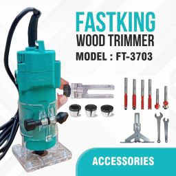 chahar power tools Wood Trimmer / Router Wood Trimmer/Router machine Power 3m long cord Power Hand Tool Kit Rotary Tool image 3