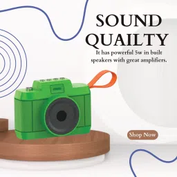 FRONY Click (PORTABLE DESKTOP SPEAKER) Crystal Clear Sound With Long Life BatteryC330 10 W Bluetooth Laptop/Desktop Speaker image 2