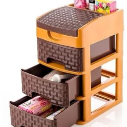 Plastic Multipurpose 3 Layer Drawer System Organizer Storage Basket Storage Basket-image-37