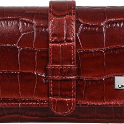 Women Casual Red Genuine Leather RFID Wallet - Mini-image-59