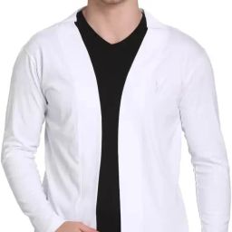 Men Jacket Style Full Sleeve White Shrug-image-36