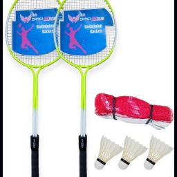Best Badminton Racket With 3 Shuttlecock With Net-119 Badminton Kit-image-60