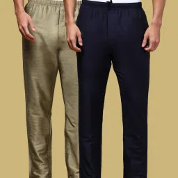 Pack of 2 Mens Solid Viscose blend Pyjama with adjustable waistband and Side Pockets Men Pyjama-image-48