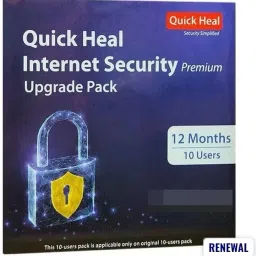 QUICK HEAL Internet Security 10 User 1 Year (Renewal) image 3