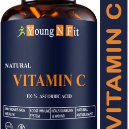 100% Vitamin C Capsule for Glowing Skin, Potent Antioxidant-1000mg Pro (YNF45)-25